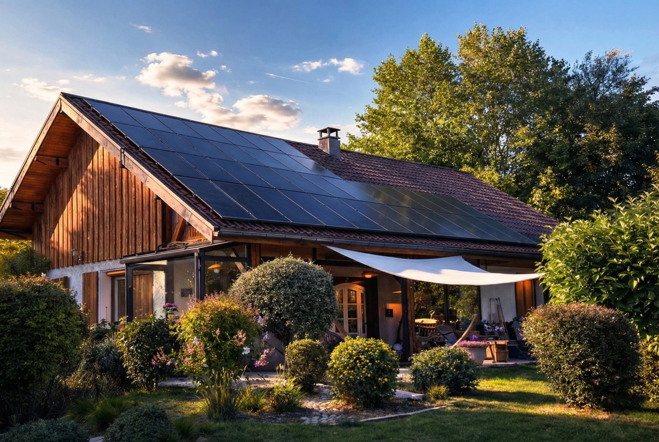 Installation de panneaux solaires sur chalet en France, Solar Fusion installateur photovoltaïque
